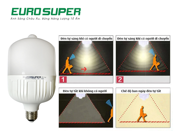 Đèn LED cảm ứng Eurosuper