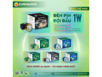 ĐÈN PIN ĐỘI ĐẦU 1W THẾ HỆ MỚI - NHỎ GỌN, TIỆN LỢI MỌI LÚC MỌI NƠI