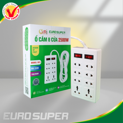 Ổ CẮM 8 CỬA DÂY 5M 