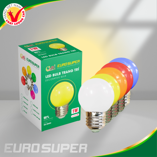 ĐÈN LED BULB TRÒN TRANG TRÍ NHIỀU MÀU