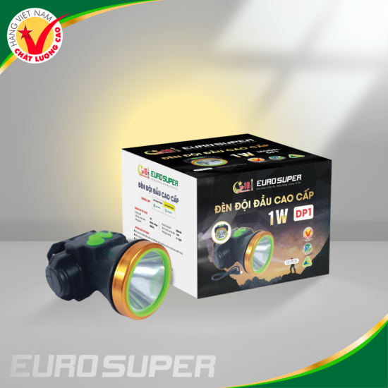 ĐÈN PIN ĐỘI ĐẦU ES 1W ĐEN