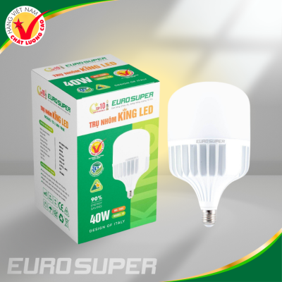 ĐÈN LED TRỤ NHÔM KING LED E40