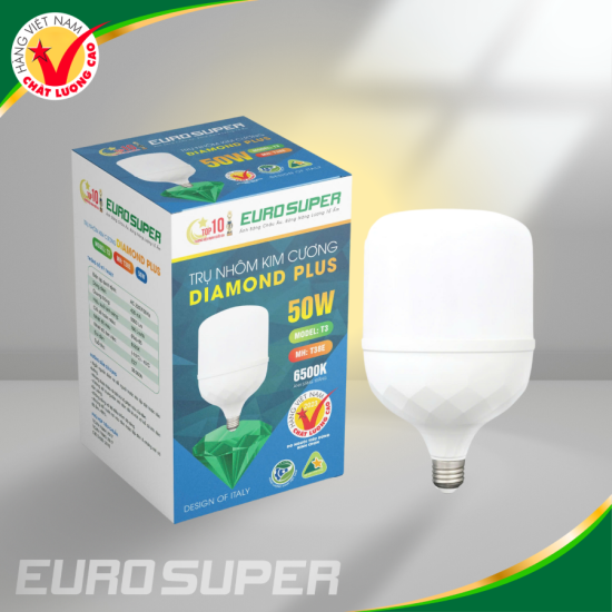 ĐÈN LED TRỤ NHÔM KIM CƯƠNG 50W