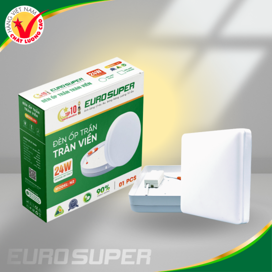 ĐÈN LED ỐP TRẦN TRÀN VIỀN 24W VUÔNG
