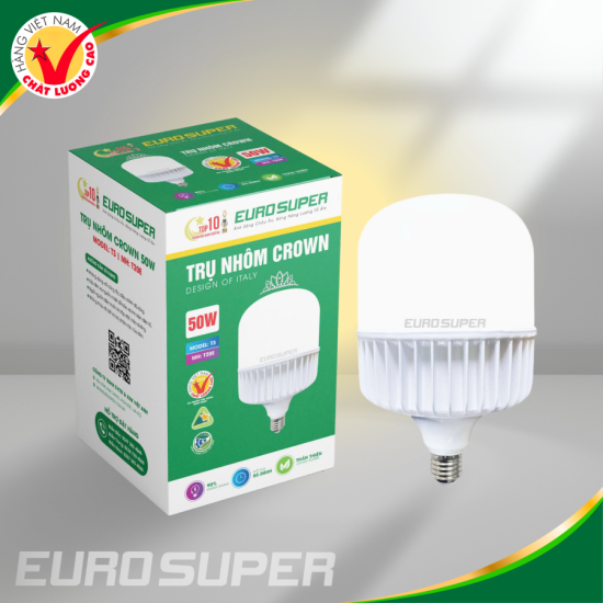 ĐÈN LED TRỤ NHÔM CROWN 50W
