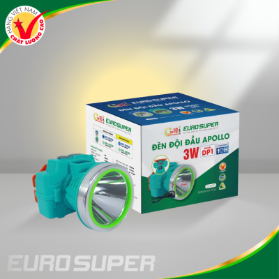 ĐÈN ĐỘI ĐẦU APOLLO XANH NGỌC ES 3W