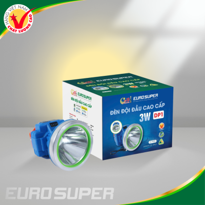 ĐÈN PIN ĐỘI ĐẦU ES 3W XANH DƯƠNG