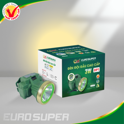 ĐÈN PIN ĐỘI ĐẦU ES 3W XANH NGỌC