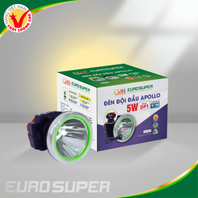 ĐÈN ĐỘI ĐẦU APOLLO TÍM THAN ES 5W