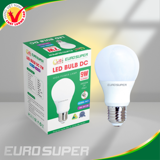 ĐÈN LED BULB DC 9W 12V - KẸP BÌNH ÁC QUY