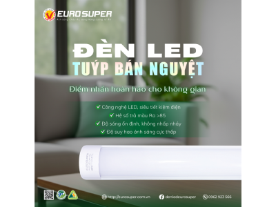 ĐÈN LED TUÝP BÁN NGUYỆT - ĐIỂM NHẤN HOÀN HẢO CHO KHÔNG GIAN