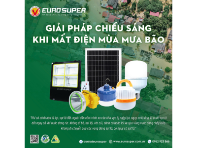 GIẢI PHÁP CHIẾU SÁNG KHI MẤT ĐIỆN MÙA MƯA BÃO