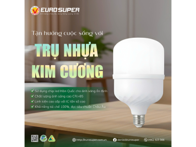 VÌ SAO NÊN SỬ DỤNG ĐÈN LED TRỤ NHỰA KIM CƯƠNG ĐỂ CHIẾU SÁNG?