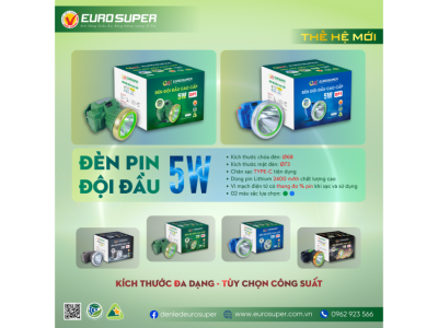 ĐÈN PIN ĐỘI ĐẦU 5W THẾ HỆ MỚI - ĐA ỨNG DỤNG, ĐA TIỆN ÍCH