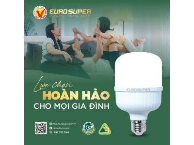 ĐÈN LED TRỤ NHỰA EUROSUPER - LỰA CHỌN HOÀN HẢO CHO MỌI GIA ĐÌNH 