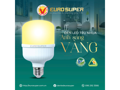 ĐÈN LED TRỤ NHỰA ÁNH SÁNG VÀNG - CHINH PHỤC MỌI KHÔNG GIAN SỐNG