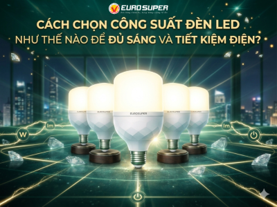 CÁCH CHỌN CÔNG SUẤT ĐÈN LED NHƯ THẾ NÀO ĐỂ ĐỦ SÁNG VÀ TIẾT KIỆM ĐIỆN?