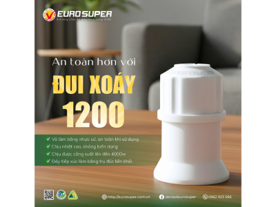 AN TOÀN HƠN VỚI ĐUI XOÁY 1200W EUROSUPER 