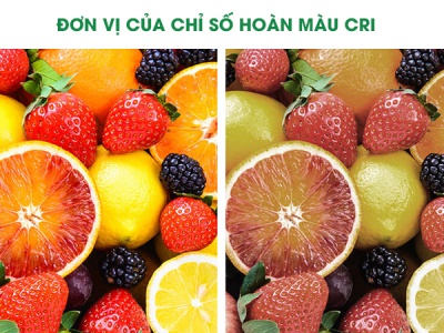 ĐƠN VỊ CỦA CHỈ SỐ HOÀN MÀU CRI LÀ GÌ?