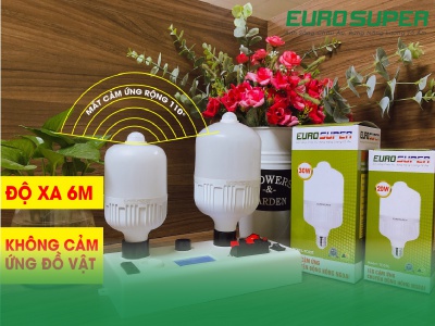 TẾT HIỆN ĐẠI KHÔNG LO HẠI ĐIỆN CÙNG ĐÈN LED CẢM ỨNG EUROSUPER