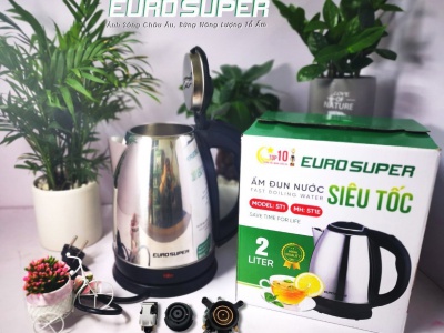 ẤM SIÊU TỐC EUROSUPER - BAO BÌ MỚI, MẪU MÃ MỚI, CẢI TIẾN MỚI 