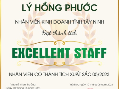 BẢN TIN THÁNG 6 - VINH DANH NHÂN VIÊN CÓ THÀNH TÍCH XUẤT SẮC THÁNG 05/2023