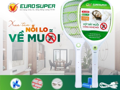 VỢT MUỖI EUROSUPER - BẢO VỆ SỨC KHỎE GIA ĐÌNH BẠN