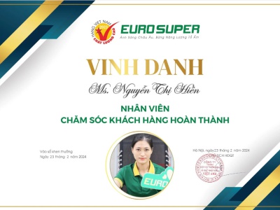 VINH DANH NHÂN VIÊN CHĂM SÓC KHÁCH HÀNG CÓ THÀNH TÍCH TỐT TUẦN 3 THÁNG 2/2024