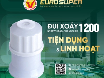 TIỆN DỤNG & LINH HOẠT VỚI ĐUI XOÁY 1200W EUROSUPER 