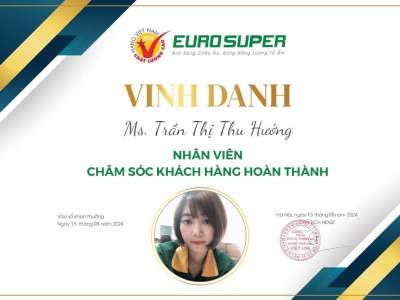 VINH DANH NHÂN VIÊN CHĂM SÓC KHÁCH HÀNG CÓ THÀNH TÍCH TỐT