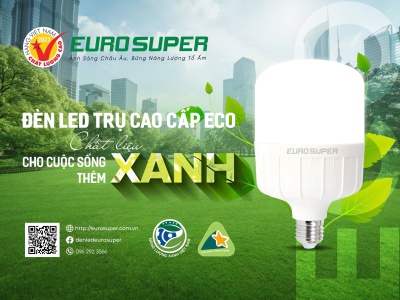  ĐÈN LED TRỤ NHỰA ECO - GIẢI PHÁP CHIẾU SÁNG THÂN THIỆN VỚI MÔI TRƯỜNG