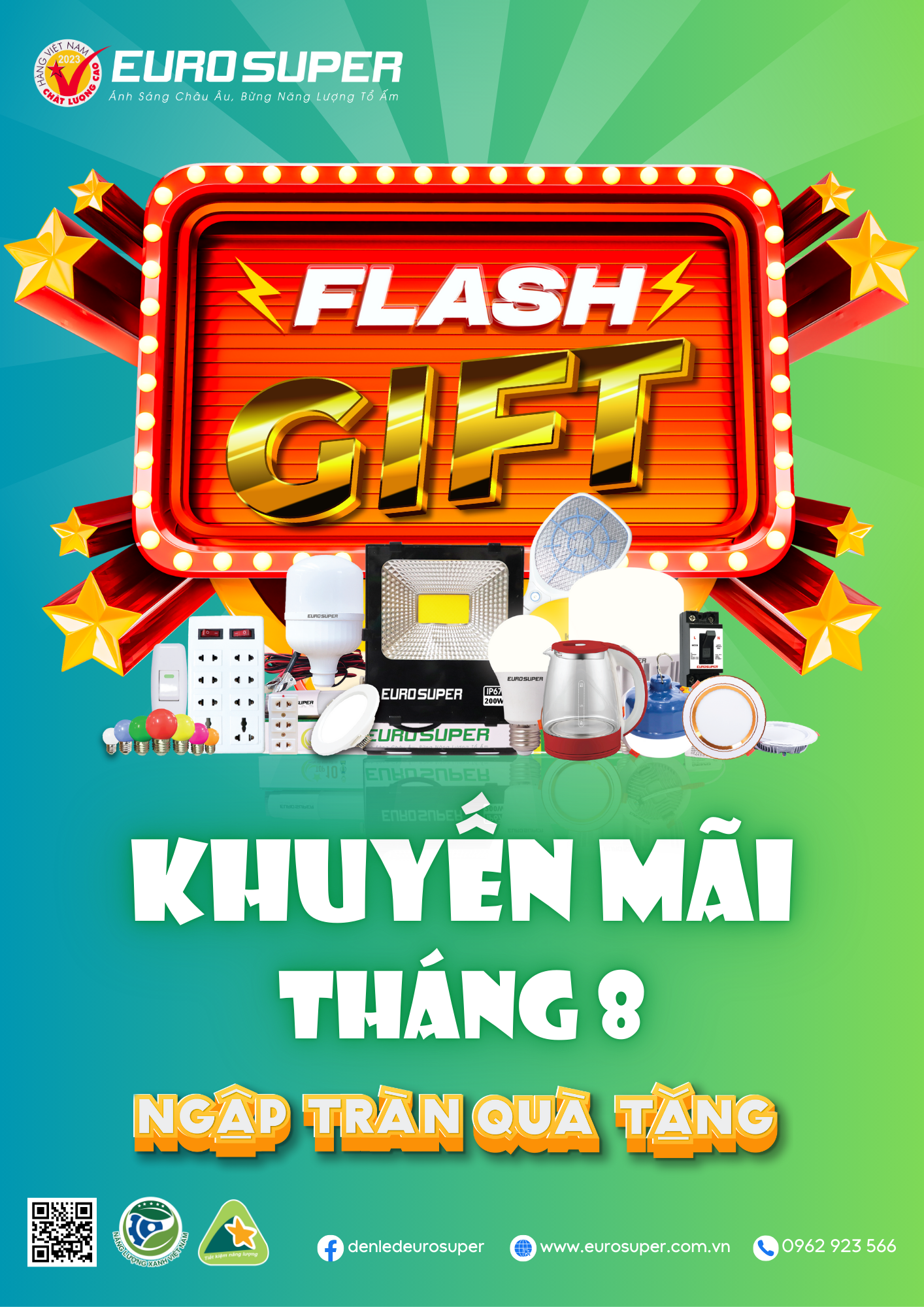 CHƯƠNG TRÌNH KHUYẾN MÃI THÁNG 08