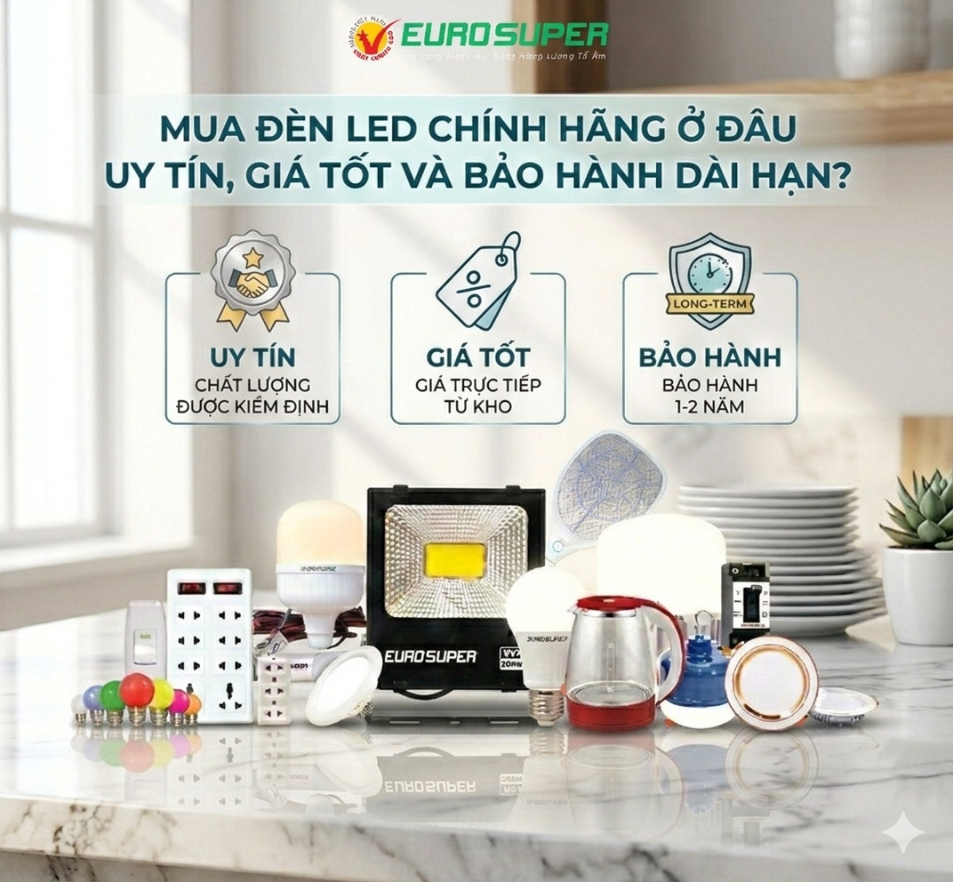 Mua đèn LED chính hãng mang lại nhiều lợi ích lâu dài
