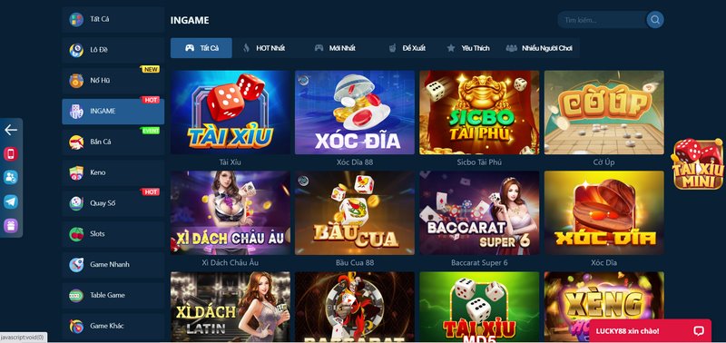 Ingame mang đến cho anh em hàng trăm siêu phẩm đặc sắc nhất 